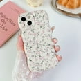thumbnail image 2 of Case for iPhone 13,Cute Flower Floral Pattern Wave Design Curly Wavy Frame Case,Aesthetic Soft TPU Shockproof Case for iPhone 13 Phone Case 6.1 Inch,Beige/Pink&White Floral, 2 of 5