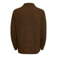 thumbnail image 3 of Men's Cardigan Sweaters Fuzzy Trench Coat Long-Sleeved Pullover Solid Bedroom Polyester, 3 of 4
