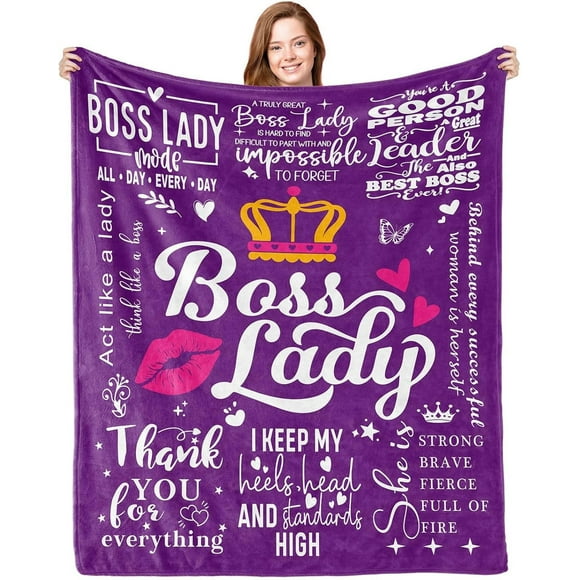 LHSHID Bosses Day Gifts for Him Men Boss Gifts for Men for Bosses Funny Boss Gifts National Boss Day Gifts Boss Appreciation Gifts Christmas Birthday Gifts for Boss Blanket 60x80in