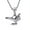 Silver Black, variant on PAMTIER Men's Stainless Steel Jewelry Creative Wushu Master Character Kung Fu Sport Pendant Necklace Silver Black