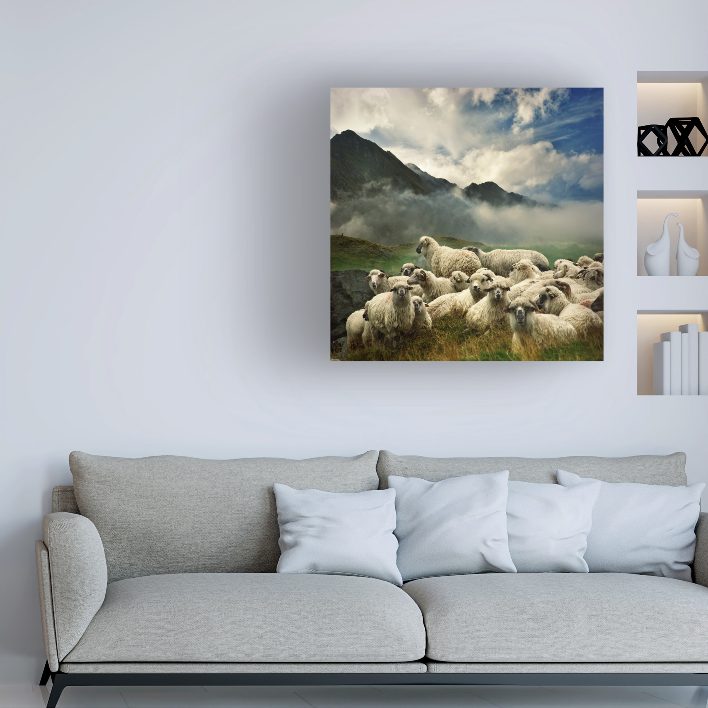 Istvan Kadar 'The Silence Of The Lambs' Canvas Art