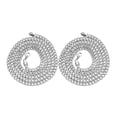thumbnail image 1 of 2 uds. Collares de cadena de acero inoxidable para hombre, collar moderno, cadena de eslabones, collar elegante, cadena, joyería de moda para mujeres y hombres, 1 of 8