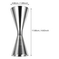 thumbnail image 2 of UPOUART 1Ud Jigger Plata De Acero Inoxidable Medidor De Cocteles Para Uso Profesional, 2 of 8