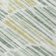 thumbnail image 5 of 5' X 8' Sage Artichoke Green And Gold Abstract Washable Indoor Outdoor Area Rug, 5 of 5