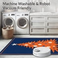 thumbnail image 5 of ODIKA 8'x10' Machine Washable Non-Slip Area Rug, Yuletide Pine Semicircular Welcome Hearth High Traffic Rug with Pad, Blue, 605538, 5 of 8