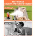 thumbnail image 3 of Ventilador portátil ColdSky 8136C, tanque de agua de 360 ml, cargador USB, 3 of 7