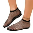 thumbnail image 4 of BadPiggies Women Shiny Gem Mesh Flats, Glitter Stretchy Net Shoes Ultra Comfortable Summer Slip On Sandals, 4 of 11
