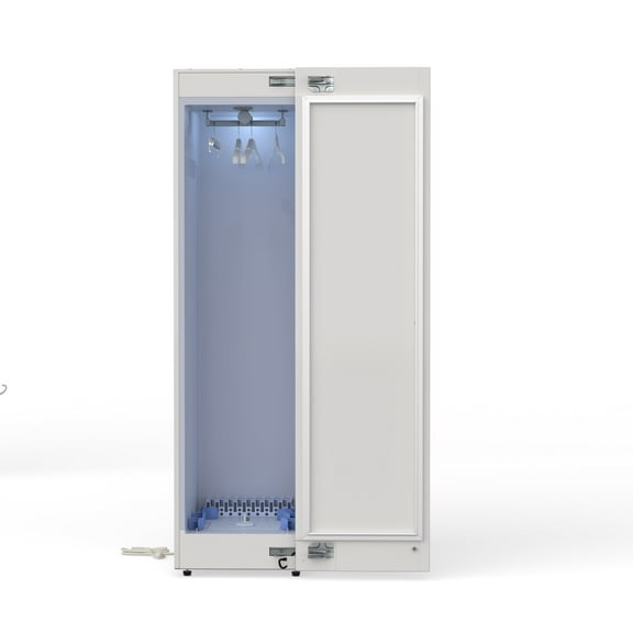Equator7.6cf Smart Steam Dryer Closet 4 Moving Hangers Quick 20 Refresh Sanitize