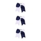 thumbnail image 5 of Sonducket Banda para el cabello grande Nudo de lazo Elástico Adornos a juego de color Coleta Titular Cabellos Cuerda Scrunchies Accesorios Azul Type1 NO1, 5 of 6