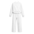 thumbnail image 2 of Txenfivo Girls Clothes 2 Pieces Outfits, Crew Neck Pullover Sweatshirt and Wide Leg Straight Pants, 5-14, 2 of 6