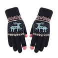 thumbnail image 1 of Mujer Navidad doble capa cervatillo más gruesos guantes cálidos tejer guantes de muñeca mitones Fridja  nalpqowj3232, 1 of 4