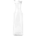 thumbnail image 2 of EcoQuality 54oz Clear Plastic Water Carafe Pitchers with Flip Top Lid - Square Base Juice Beverage Container Bottle with Spout For Mimosa Bar, Lemonade, Smoothies, Cold Brew, Milk, Iced Tea (3), 2 of 4