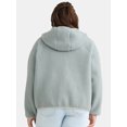 thumbnail image 3 of Time and Tru Women's and Women's Plus Fleece Zip Hoodie, Sizes XS-3X, 3 of 5