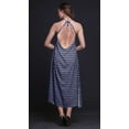 thumbnail image 5 of Bimba Geometric Printed Women Backless Halter Neck Summer Holiday BeachÂ&nbsp;Dress-Large, 5 of 6