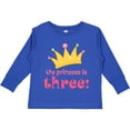 thumbnail image 3 of Inktastic 3rd Birthday Princess I'm Three Girls Long Sleeve Toddler T-Shirt, 3 of 5