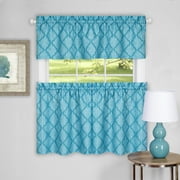 Achim Colby Window Curtain Tier Pair and Valance Set