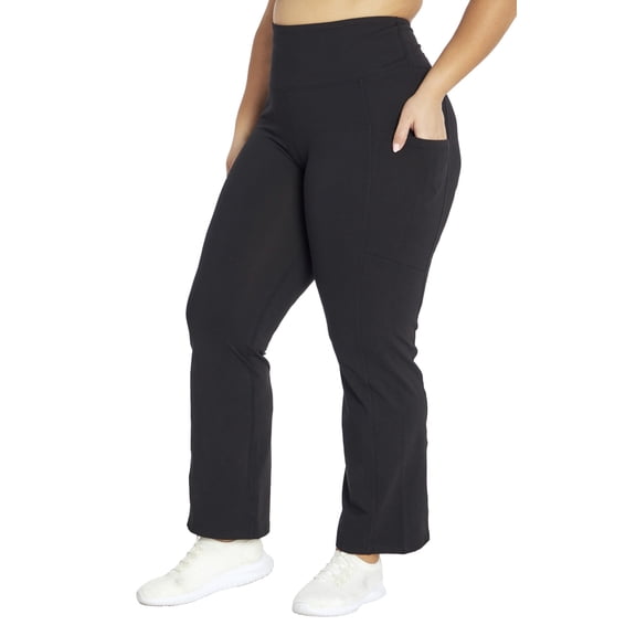 Marika Women's Plus Eclipse 29" Tummy Control Bootleg Pant, Black