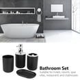 thumbnail image 3 of Bathroom Set,  4Pcs/Set Large Capacity Bathroom Accessory Set, Plastic For Bedroom Living Room Bathroom, 3 of 8