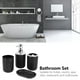 thumbnail image 5 of Juego De Accesorios De Baño, Juego De Baño De Plástico, 4 Piezas/juego Negro Para Baño, Dormitorio, Sala De Estar, 5 of 8