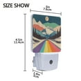 thumbnail image 4 of Yayeee LED Night Light for The Home Plug in With Light Sensors 2 Pack, Colorful Road at Night, 4 of 6
