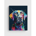 thumbnail image 1 of Colorful Dog Portrait Canvas Wall Art 15.75x11.81 Inches, 1 of 8