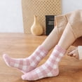 thumbnail image 2 of Slipper Socks for Women with Grippers Non Fuzzy Grip Winter Warm Cozy Thick Comfy Soft Cabin Socks, 2 of 7