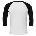 thumbnail image 2 of T-Shirt de Baseball Adulte Manches 3/4 en Toile, 2 of 3