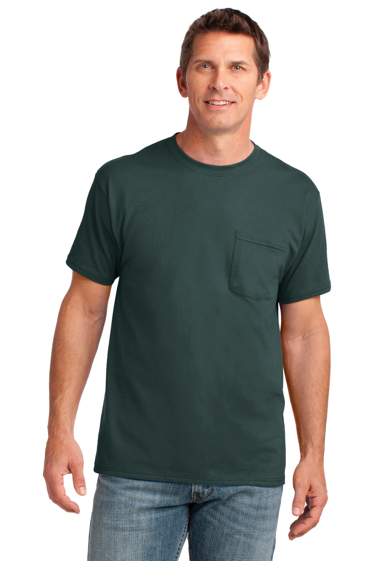 Port & Company Core Blend Tee – Jet Black, 6XL, 50/50 Cotton/Poly, Made With Recycled Materials, Unisex Basic - View #11