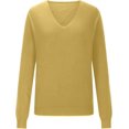 thumbnail image 4 of Women's Cashmere Sweaters Trendy Merino Wool V Neck Sweater Long Sleeve Pullover Tops Wool Knitted Sweaters, 4 of 6