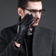 thumbnail image 1 of Guantes de cuero genuino, guantes de trabajo para hombres, guantes de piel de oveja cálidos con forro de lana para hombres, regalos finos de otoño e invierno, 1 of 5