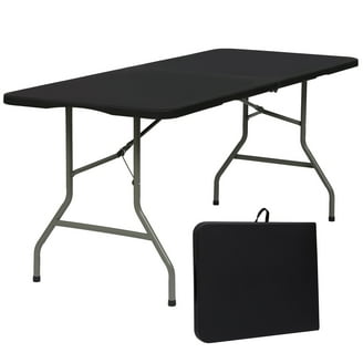 SUGIFT 6ft Folding Table 6 Foot Folding Table with Carry Handle