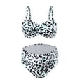 thumbnail image 6 of UFOUND Women Maternity Swimsuits Floral Graphic Printed V Neck Swim Tankini Flowy Top And Shorts Tank Top Shorts Set Suit Swimming, 6 of 6