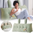 thumbnail image 1 of BKER Reading Pillow Soft Bed Pillow Cushion Support For Head And Back Comfortable Long Bolster Pillow With Ears Design For Sofa And Bed, 1 of 5