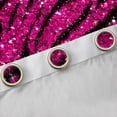 thumbnail image 4 of Homewish Tiger Stripes Black Out Curtains,Jungle Animal Curtains Pack of 2 (42x63 Each),Hotpink Bling Print Bedroom Curtains For Gir Boy,Super Cozy Room Decor, 4 of 6