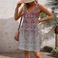 thumbnail image 2 of Edvintorg Dresses For Women 2024 Summer Casual Tshirt Dress Vintage Loose Sleeveless Beach Sundresses With Pockets, 2 of 5