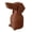 brown, variant on 3D Printed Dog Head Hitches Cover Plastic Construction Trailer Coupling Cap Hook Cover Waterproof For Car Trucks SUVs