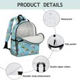 thumbnail image 4 of Excavator and Helicopter Blue Pattern Cute School Backpack Bag for School with Padded Back and Adjustable Shoulder Straps 15.25"x11.5"x5.25", 4 of 5