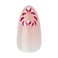 thumbnail image 5 of KISS Voguish Fantasy, Holiday Press on Nails, Jolly Jolly, Red, Medium Almond, 28 Count, 5 of 8