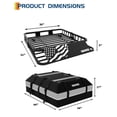 thumbnail image 4 of EDTara Universal Roof Rack Carrier Basket, 200 lb Capacity Rooftop Cargo Rack, Heavy-Duty Car-Top Luggage Holder for SUVs, Trucks & Vehicles, 4 of 9