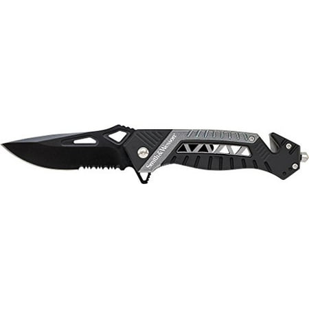 Black Rescue Blade - Smith & Wesson SW608S Rescue Flipper 3.4