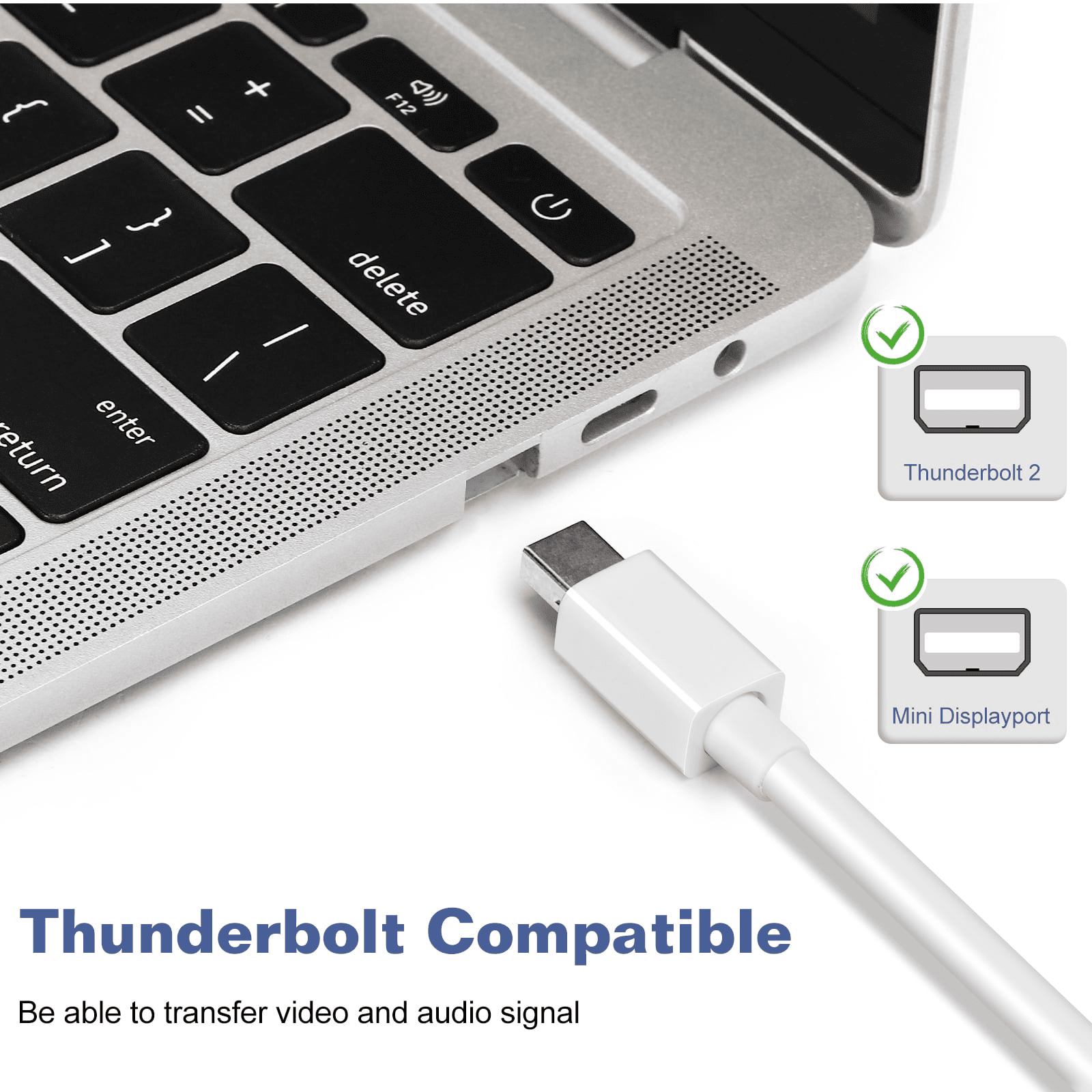 Adaptador Mini DisplayPort a HDMI para iMac Mid 2015 (27 pulgadas)  Adaptador Mini DP a HDMI compatible con MacBook Air/Pro, Microsoft Surface