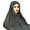 Grey, variant on Instant Chiffon Hijab With Magnetic Buckle Solid Color Woman Hijab Scarf Turban Fashion Headband Shawl