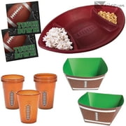 Game Day Bro Pack Football Tailgate Party Foodie Starter 84pc Party Serveware Set