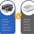 thumbnail image 5 of Garvee Stainless Steel Cat Litter Box, with Scoop, 23.62 x 15.74 x 12", Black, 5 of 8