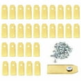 thumbnail image 2 of for Robotic Lawnmower Replacement Blades 43mm Long Stainless Steel with Screws, 9 Pack Weather Resistant Lawn Mower Parts for Increased Cutting Performance, Gold, 2 of 12