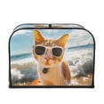 thumbnail image 2 of Fotbe Surfing Cat Sun for Four Slice Toaster Cover, Fingerprint Protector, Super Soft Appliance Cover And Dust Cover,Bread Dust Cover & Fingerprint Protection, 2 of 7