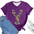 thumbnail image 6 of BOOMILK Mardi Gras Shirts for Women Carnival Crawfish Lobster Print V Neck T-shirt Plus Size Summer Top Graphic Tees, 6 of 8