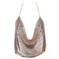 thumbnail image 5 of Aunavey Womens Sequin Tops Glitter Party Strappy Tank Sparkle Shimmer Camisole Vest Sequin Crop Tops, 5 of 5