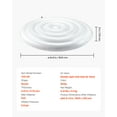 thumbnail image 2 of VEVOR Inflatable Hot Tub Cover, 5.4 Ft Round Hot Tub Cover Protector, Insulated Spa Covers for Inflatable Hottub, Weatherproof and Waterproof Energy Saving Lid for Outdoor Use, White, 2 of 9