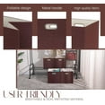 thumbnail image 2 of Cube Storage Bins 13×13 Linen Foldable Box with Handles, Collapsible Organization Basket Set of 4 Large Capacity Drawer for Closet Shelf Cabinet Bookcase Bedroom, Trunk Brown, 2 of 10